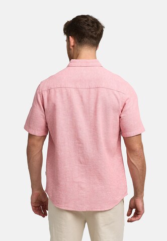 INDICODE JEANS Regular Fit Hemd ' Lino ' in Pink