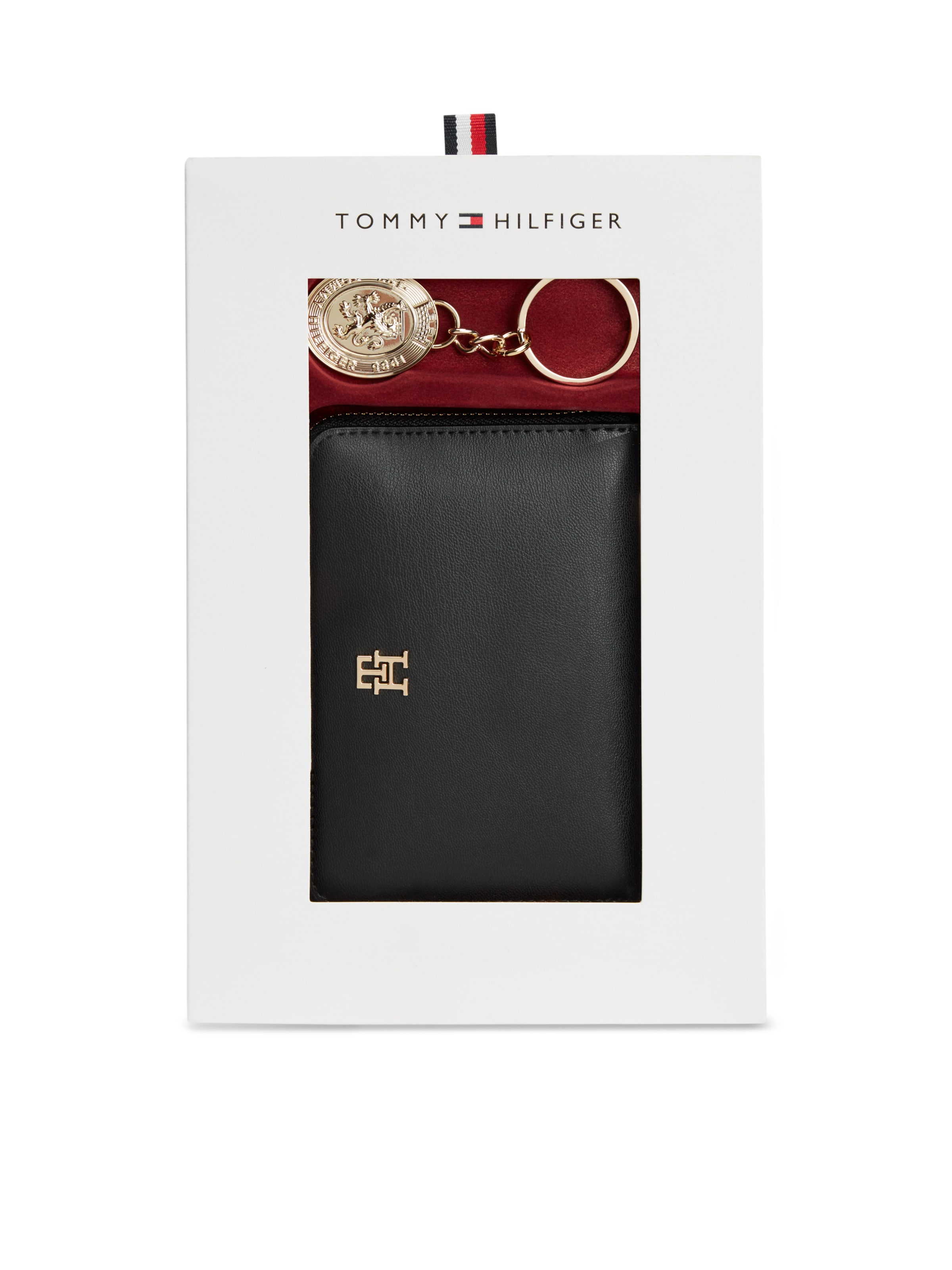 juoda TOMMY HILFIGER Piniginė