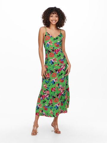 Robe 'Alma' ONLY en vert : devant