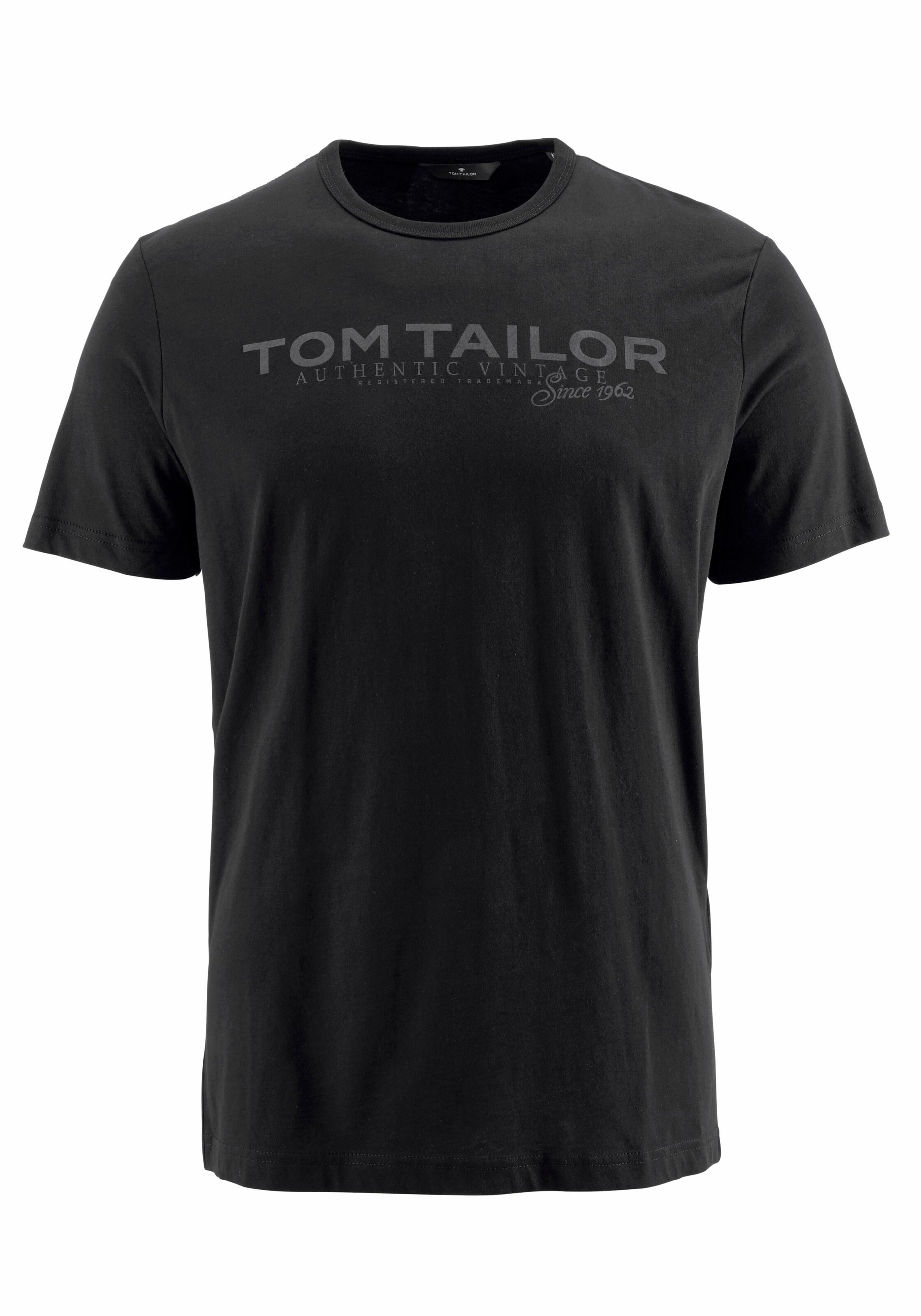 TOM TAILOR T-Shirt in Schwarz: Vorderseite