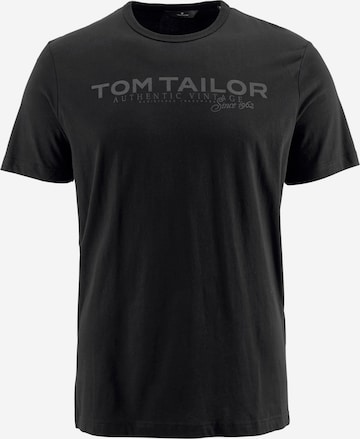 TOM TAILOR T-Shirt in Schwarz: Vorderseite