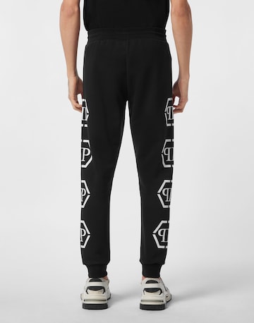 Philipp Plein - Tapered Calças 'Hexagon' em preto