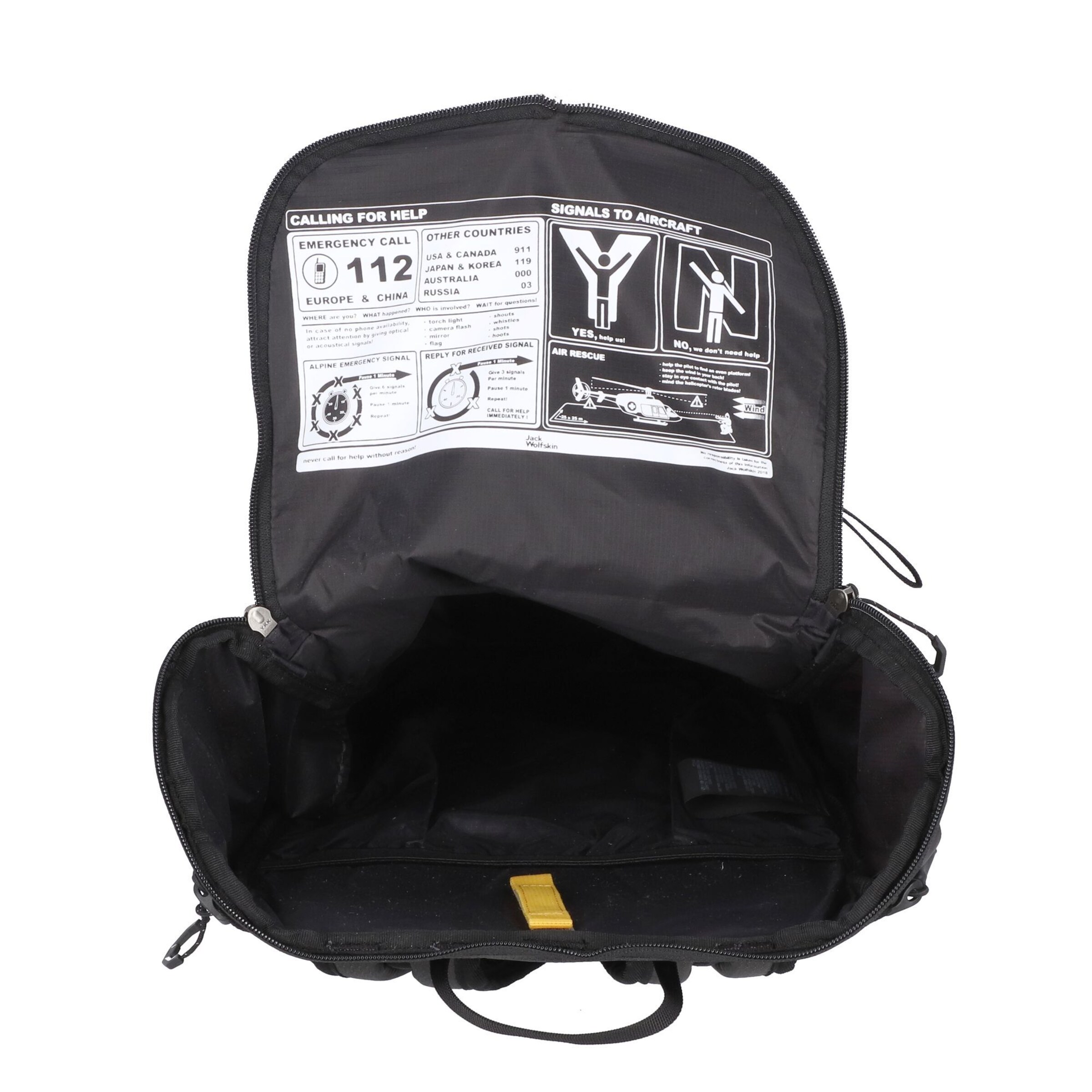 JACK WOLFSKIN Rucksack 'Aerorise' in Schwarz