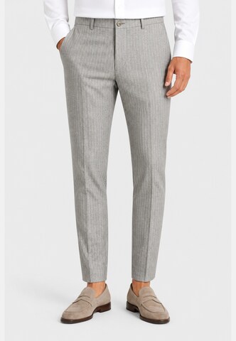 HECHTER PARIS Regular Broek 'MODERN FIT' in Grijs: voorkant