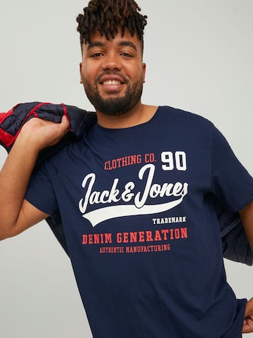 Jack & Jones Plus T-Shirt in Blau