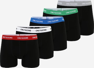 Only & Sons - Boxers 'FITZ' em preto: frente