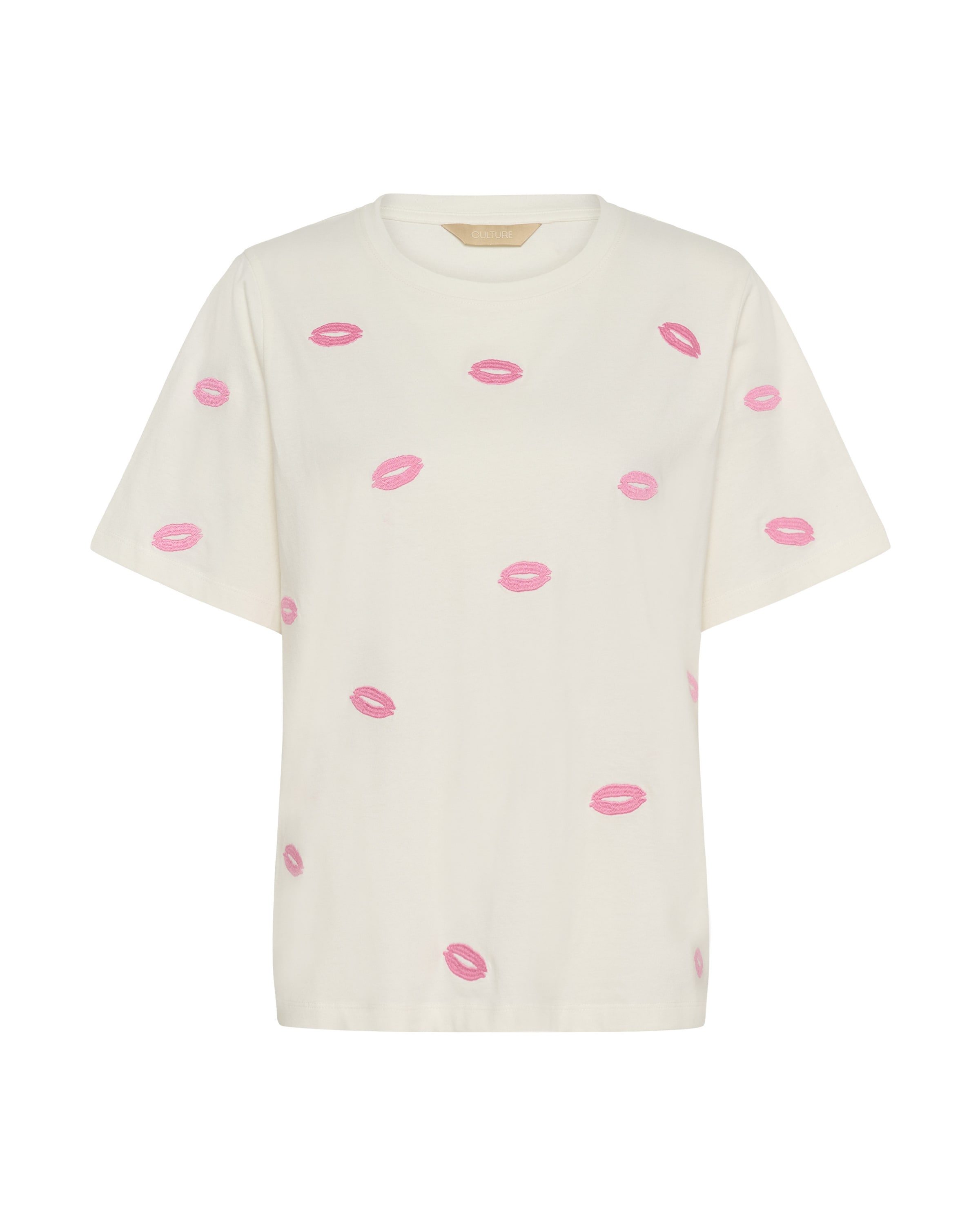 CULTURE - Camisa 'CUKissy' em branco: frente