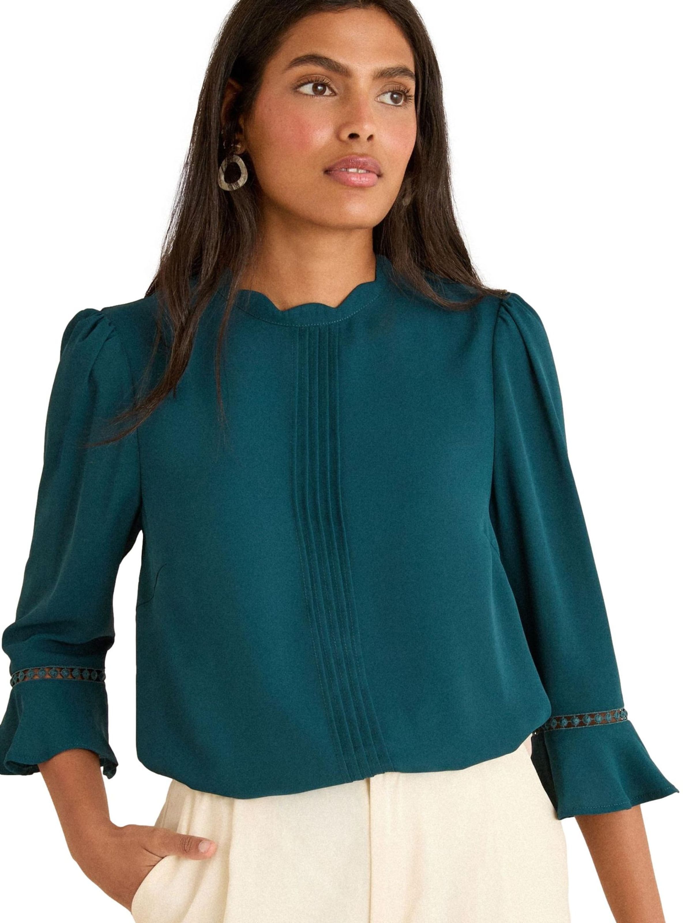 love & roses Блуза в синьо: отпред