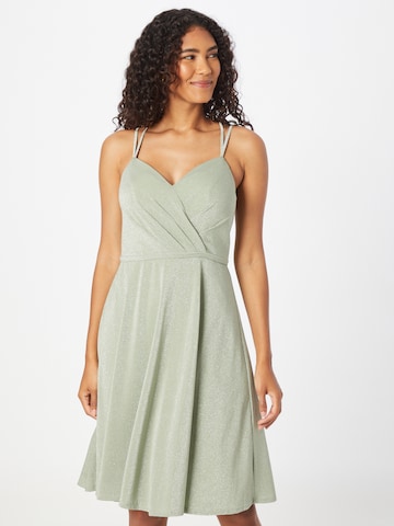 STAR NIGHT Cocktail Dress in Green: front