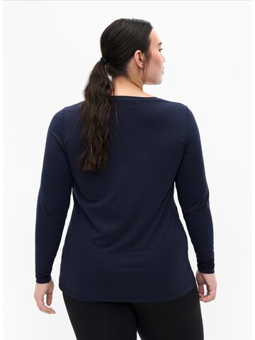 Active by Zizzi Sportshirt in Blau