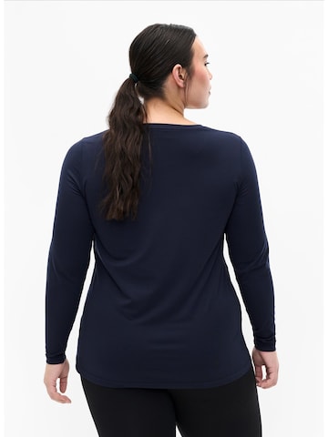 Active by Zizzi Functioneel shirt in Blauw