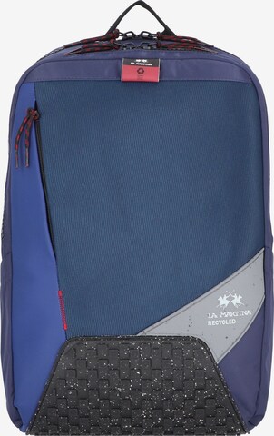 La Martina Backpack 'Diego' in Blue: front