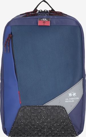 La Martina Backpack 'Diego' in Blue: front