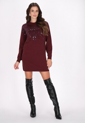 faina Knitted dress in Purple