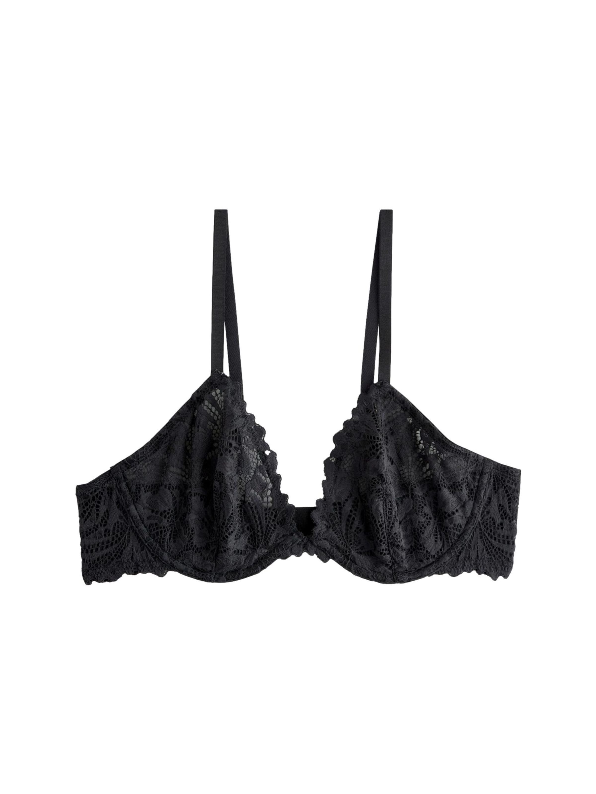 melns Next Trijstūra formas Krūšturis &#x27;Ultimate Comfort&#x27;: no priekšpuses