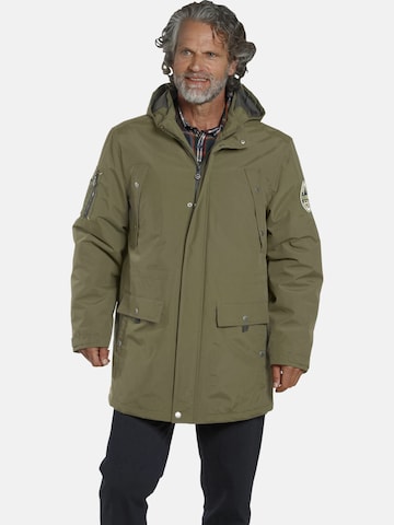 Jan Vanderstorm Between-Seasons Parka 'Rungnir' in Green: front