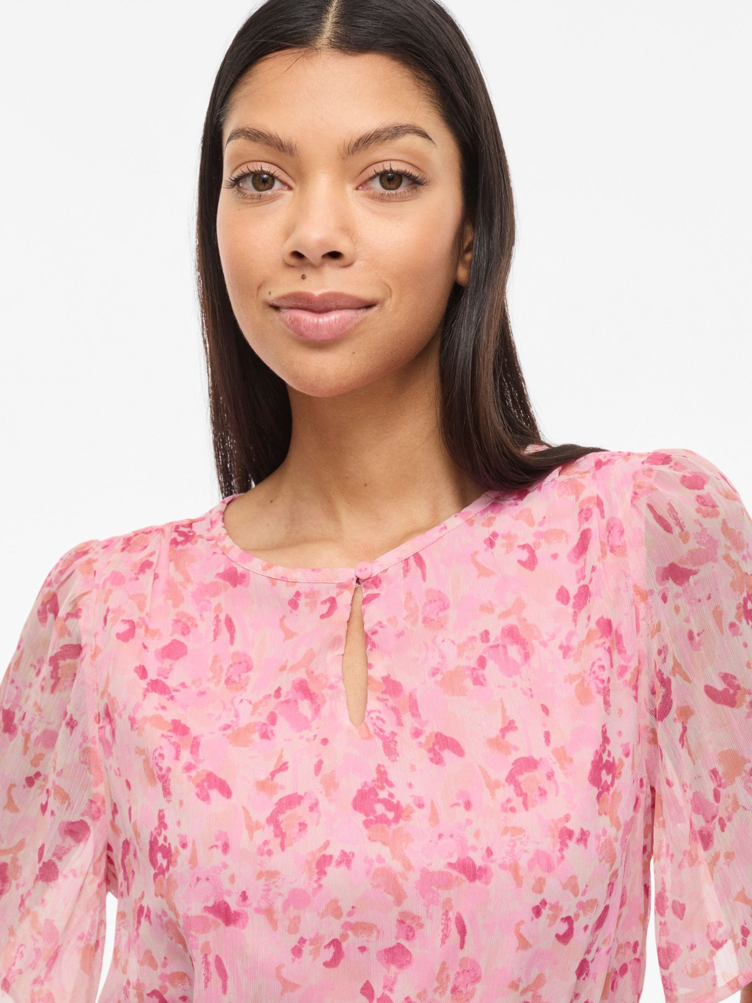 VILA Bluse 'VIEMMAl' in Pink