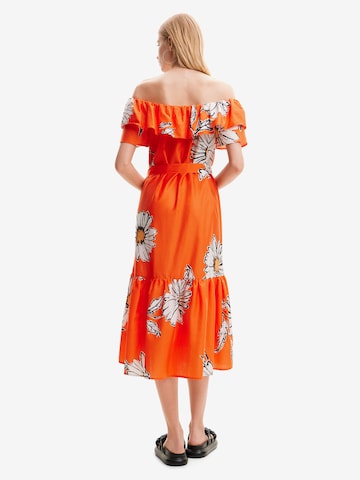Desigual Καλοκαιρινό φόρεμα 'Daisy' σε πορτοκαλί
