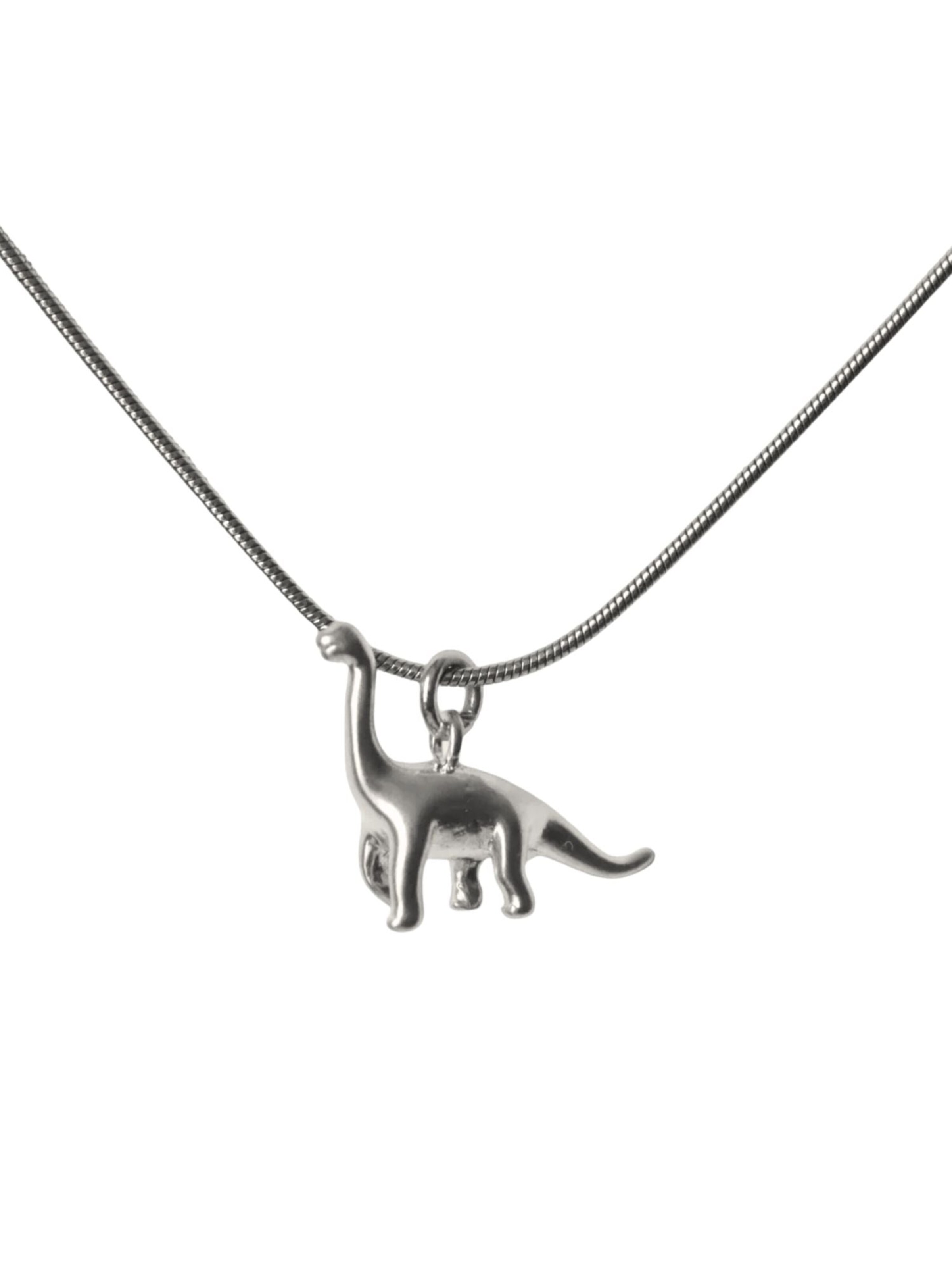 Fräulein Wunder - Colar 'Dino Brachiosaurus' em prata