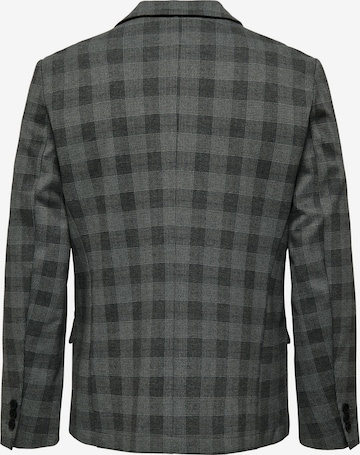 Coupe slim Veste de costume Only & Sons en gris