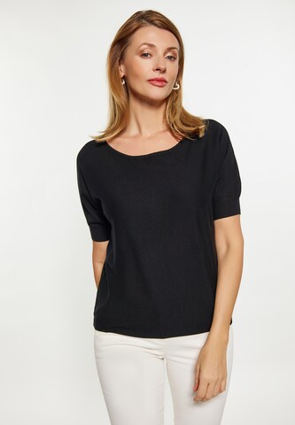 Pull-over Usha en noir : devant