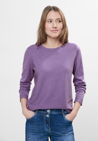 CECIL Sweater in Purple: front