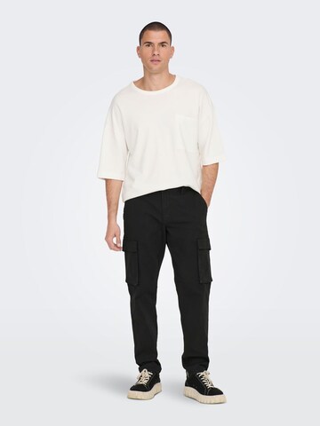 Only & Sons Regular Cargo Pants 'Next' in Black