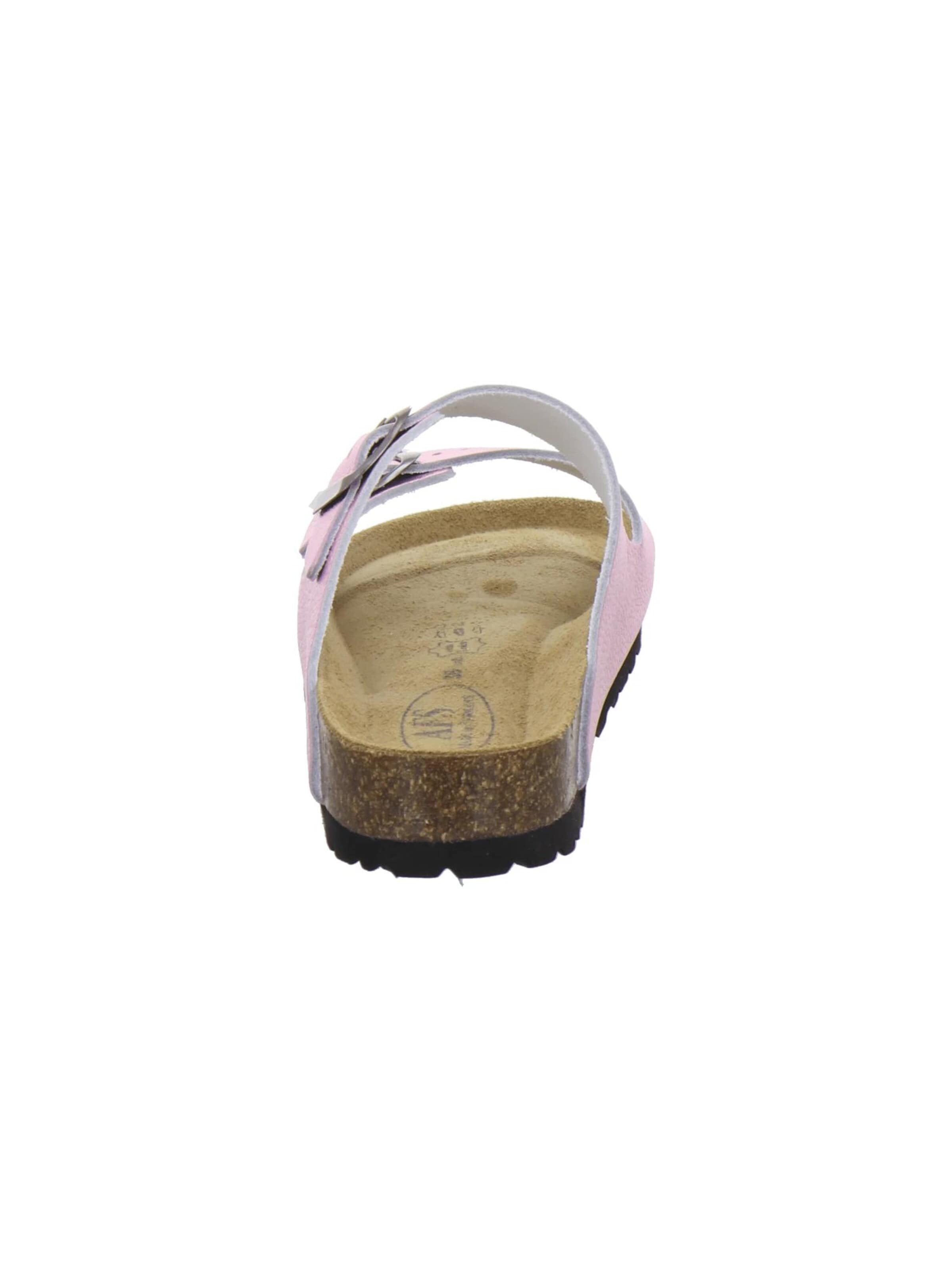 Zoccoletto 'Pantoletten Damen Zweischnaller rose Lack' di AFS-Schuhe in rosa