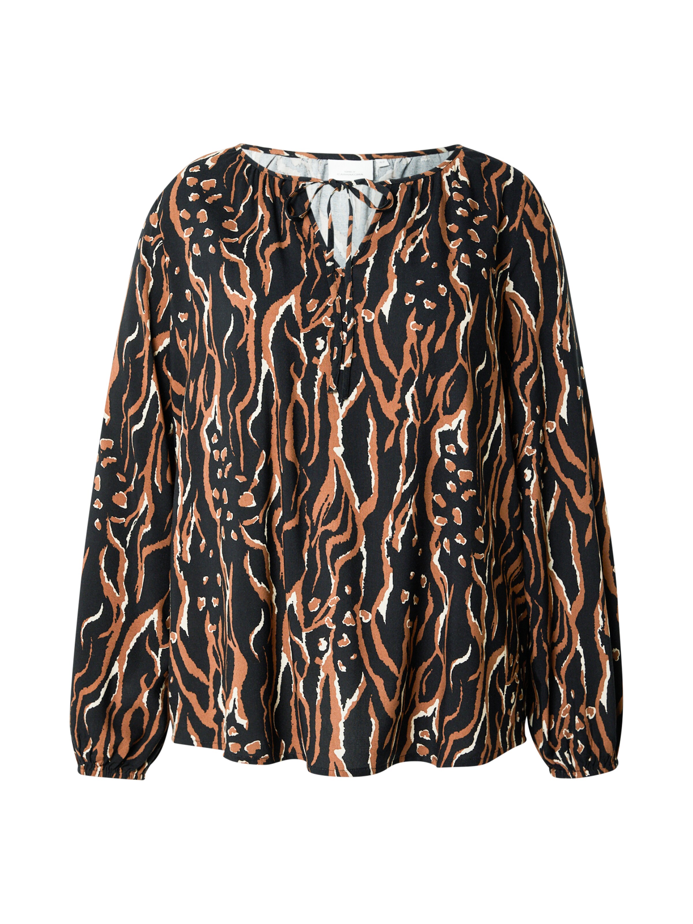 ONLY Carmakoma Bluse 'CARPEONY' in Schwarz: Vorderseite