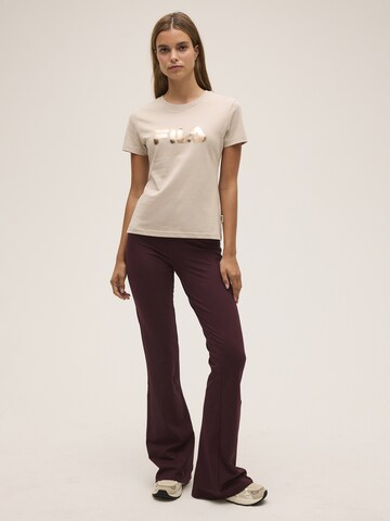 FILA - Slimfit Pantalón 'CASANIA flared leggings' en marrón