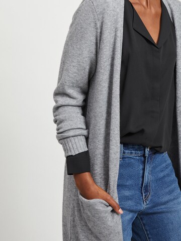 VILA Knitted coat 'Ril' in Grey