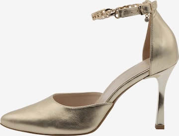 faina Slingback Pumps in Gold: front