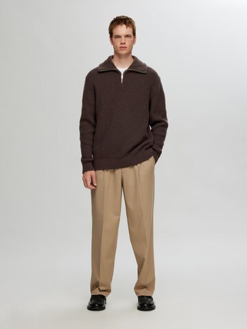 SELECTED Trui in Bruin