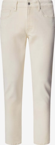 Coupe slim Jean Pepe Jeans en blanc : devant