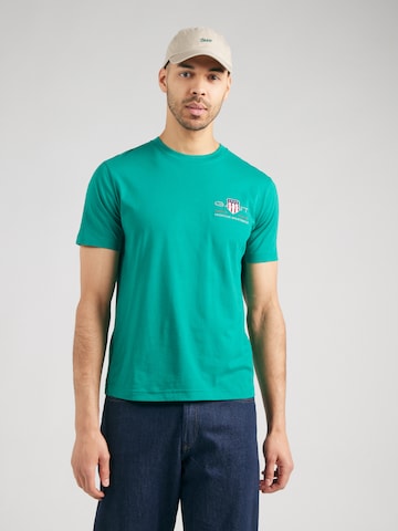 GANT T-Shirt in Grün: Vorderseite
