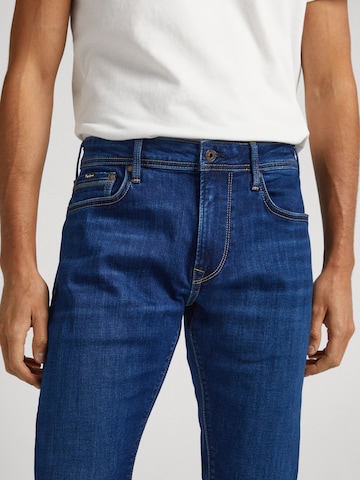 Coupe slim Jean 'Stanley' Pepe Jeans en bleu