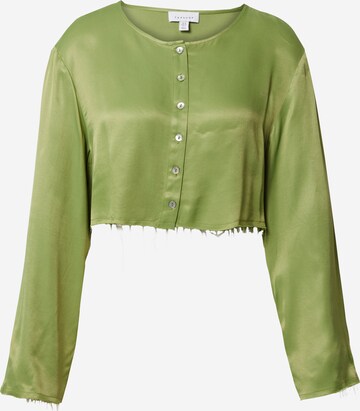 TOPSHOP Blouse in Green: front