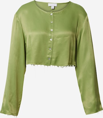 TOPSHOP - Blusa em verde: frente