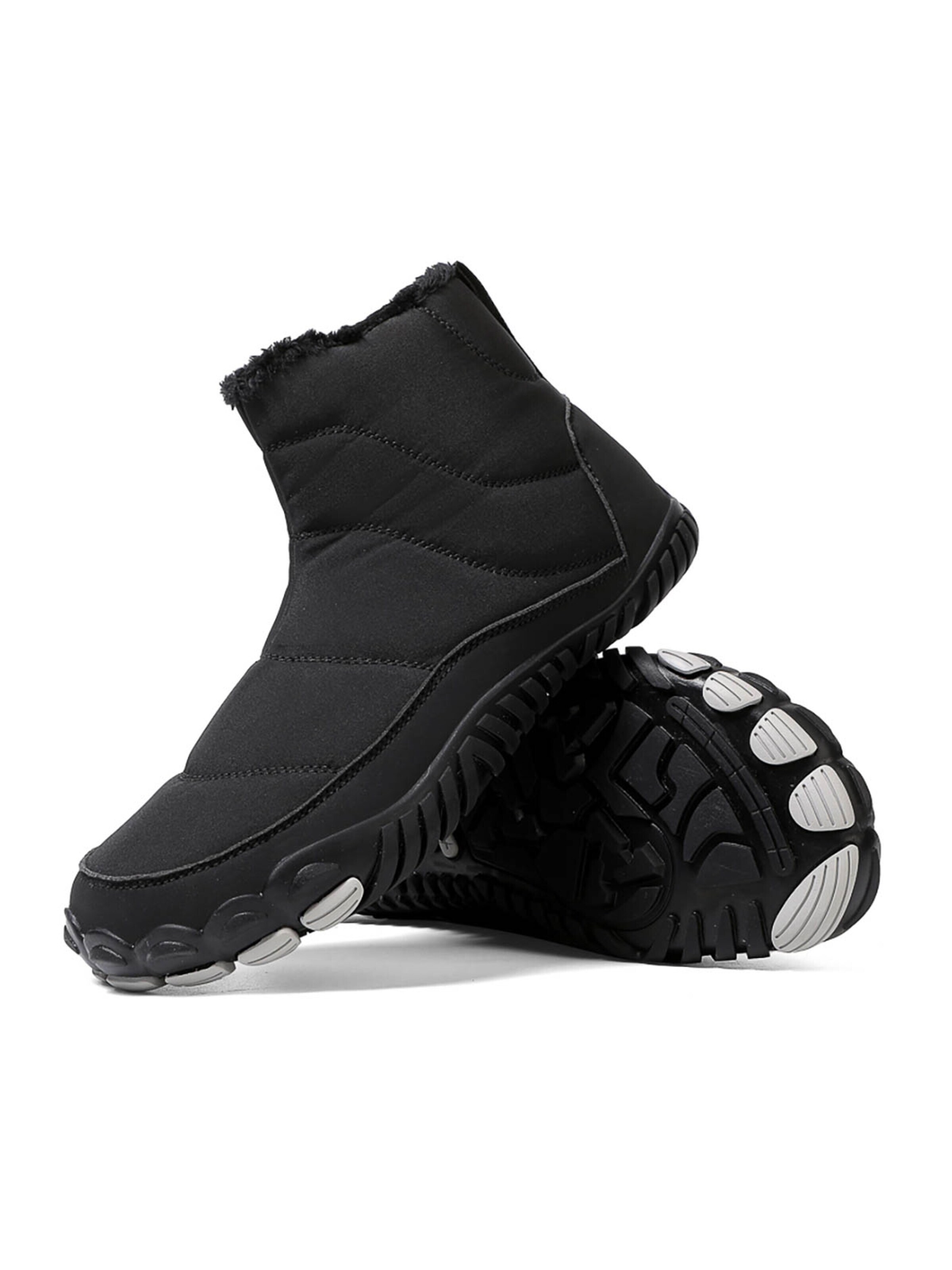DOTALES Schnürstiefel 'DOTALES - WarmStep Barfußschuhe'‌‌‌‌‌‌‌‌‌ in Schwarz