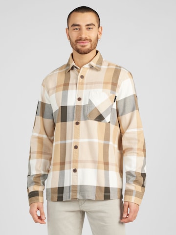 JOOP! Jeans Regular fit Button Up Shirt 'Harvi' in Beige: front