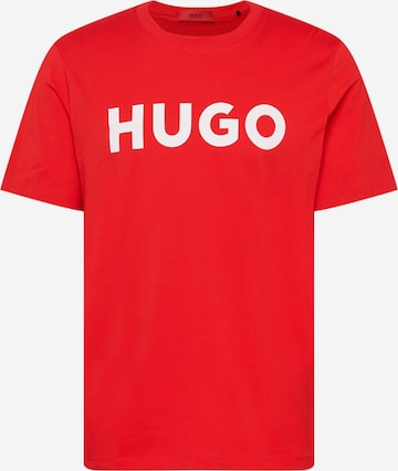 HUGO Red Μπλουζάκι 'Dulivio' σε κόκκινο: μπροστά