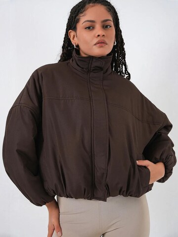 Bigdart Between-season jacket in Brown: front