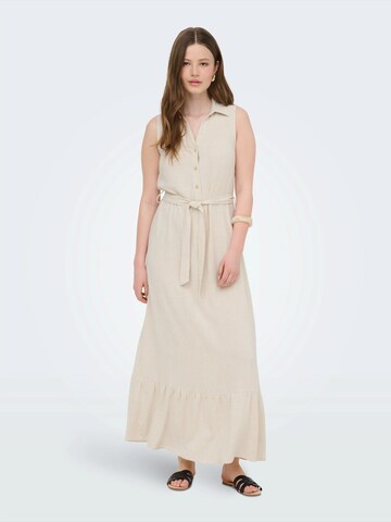 ONLY Shirt Dress 'ONLSIESTA' in Beige: front