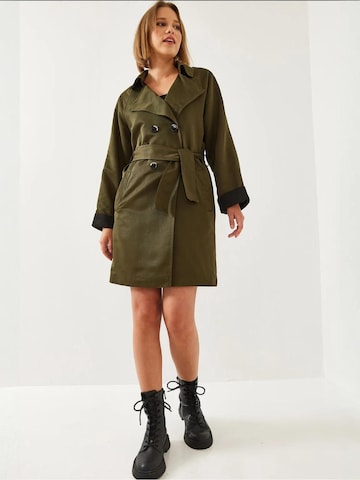 Manteau mi-saison Bianco Lucci en vert