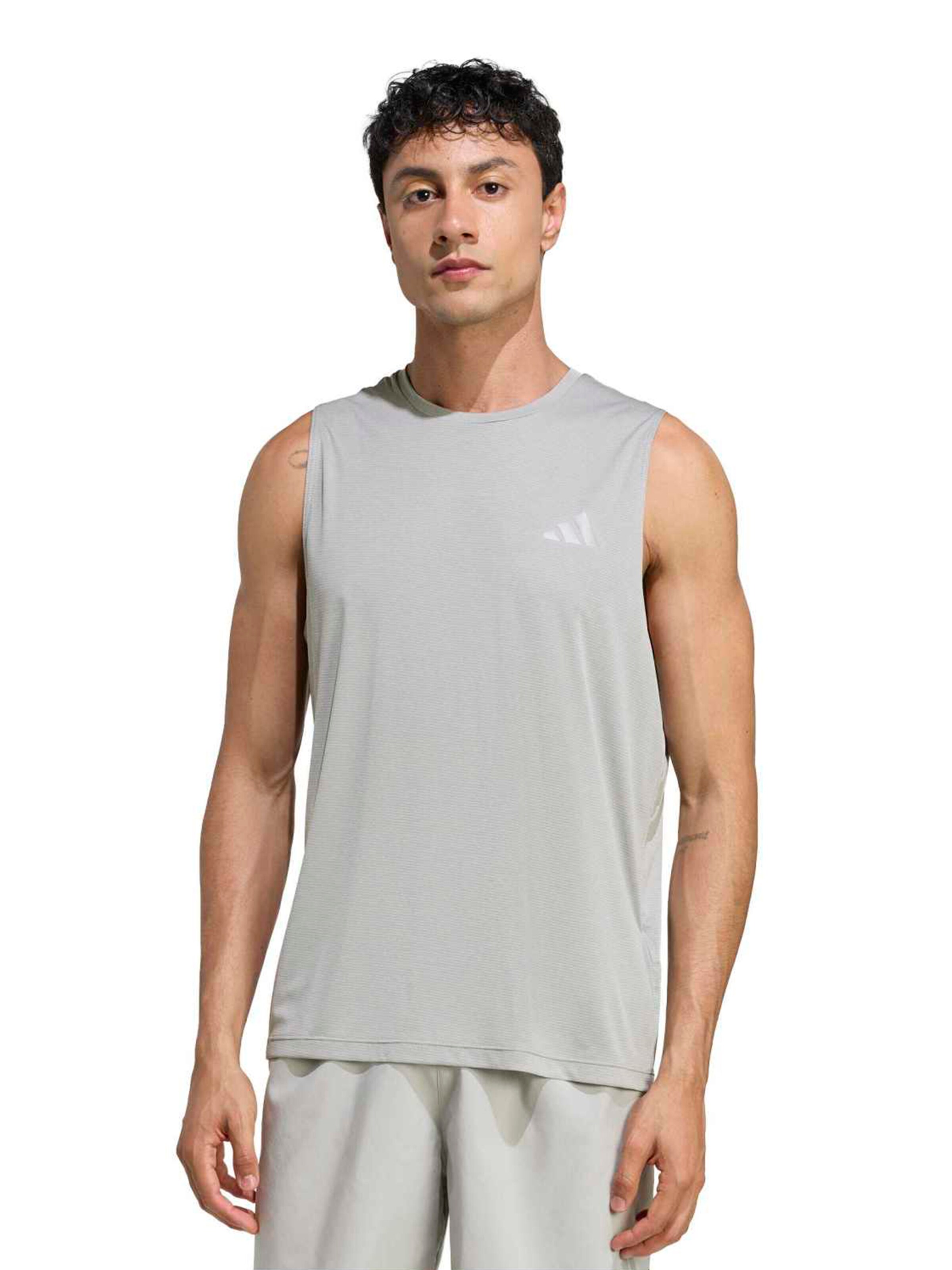 ADIDAS PERFORMANCE Performance Shirt 'Ess' in Grey: front