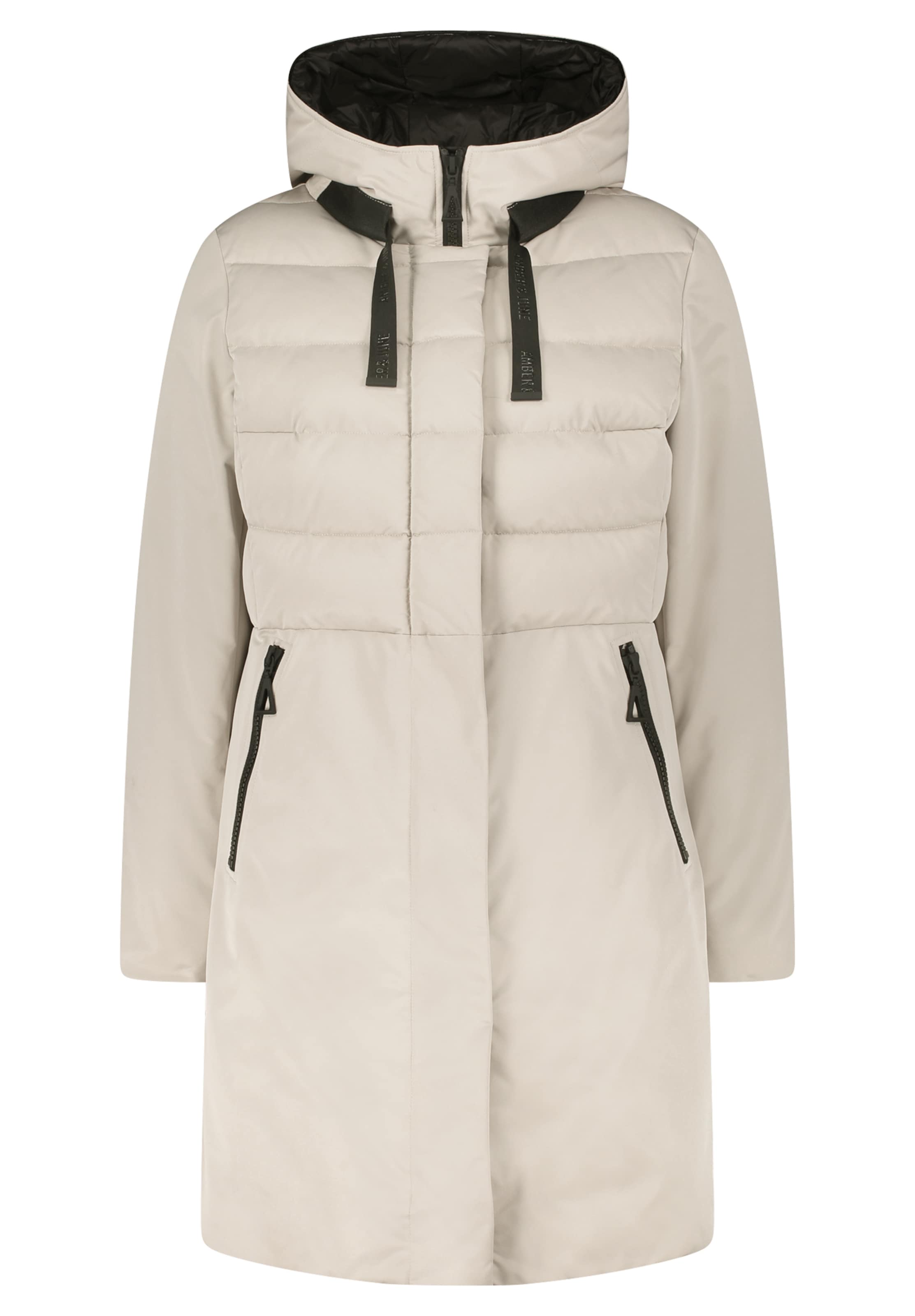 Amber & June Winter coat in Beige: front