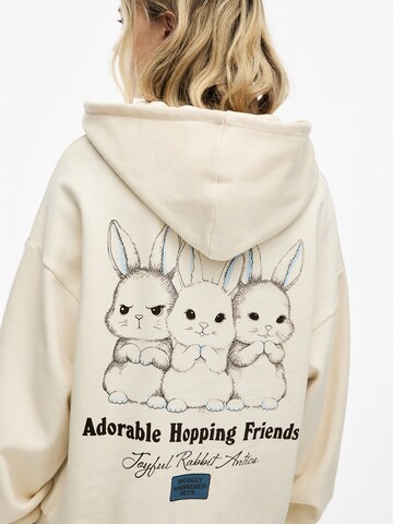 Pull&Bear Sweatshirt in Beige