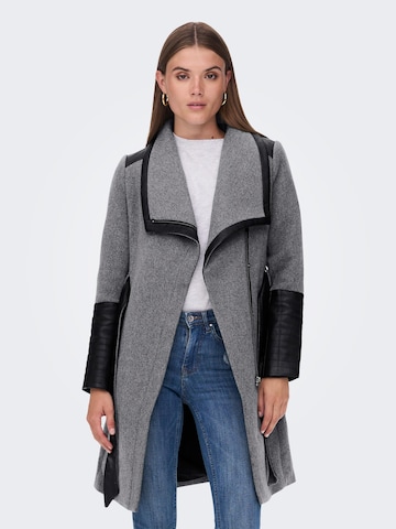 ONLY Between-Seasons Coat 'ELLY' in Grey: front
