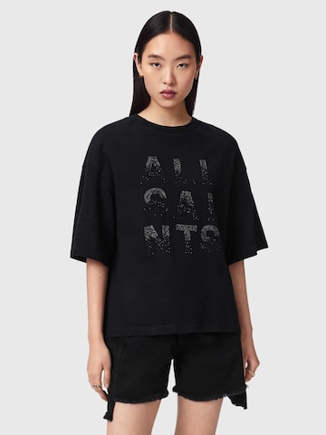 AllSaints Póló 'STACKS AMELIE' - fekete: elől