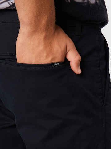 ESPRIT Kalhoty – černá